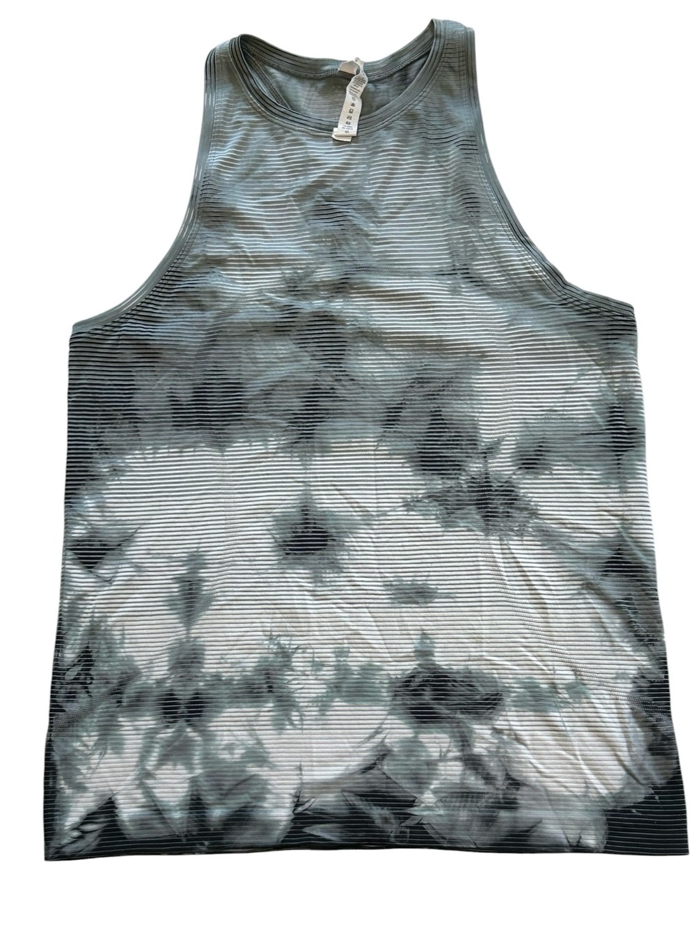 Lululemon Swiftly Tech High Racerback Tank 2.0 Shibori Stripe True Gray 10